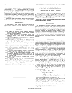 A new metric for probability distributions
