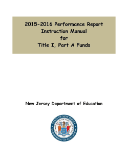 Instruction Manual - State of New Jersey