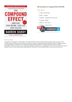 PDF The Compound Effect EPUB PDF