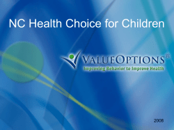 NC Health Choice - Beacon Health Options