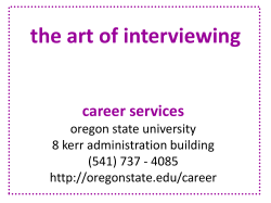Other Do Not`s at an Interview