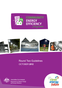 COMMUNITY ENERGY EFFICIENCY PROGRAM, Round Two