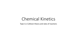 Chemical Kinetics - Clewett