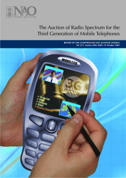 Auction of Radio Spectrum for the Third Generation of Mobile