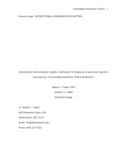 Cognitive learning is rather poorly defined within