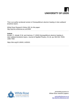 Nonequilibrium electron heating in inter