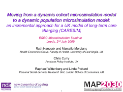 Paying for pensions and long-term care: combining separate