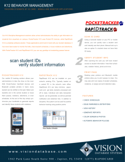 scan student IDs verify student information
