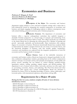 Economics and Business