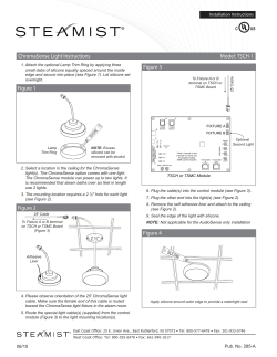 ChromaSense Light Instructions Model: TSCH