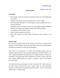 media - Toyota UK Media Site