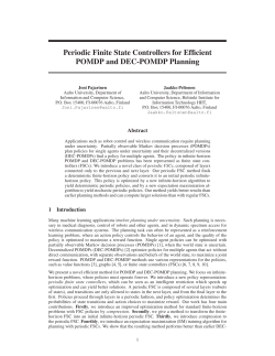 Periodic Finite State Controllers for Efficient POMDP