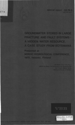 groundwater stored in large fracture and fault systems - a