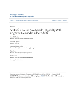 Sex Differences in Arm Muscle Fatigability With Cognitive Demand