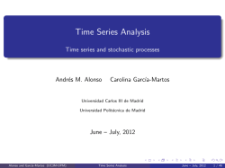 Time series and stochastic processes