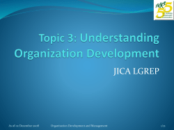 Organization Development and Management