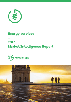 2017 Energy services market intelligence report