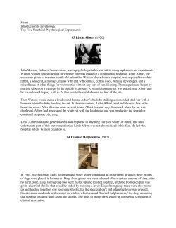 Name Introduction to Psychology Top Five Unethical Psychological