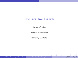Red-Black Tree Example - University of Cambridge