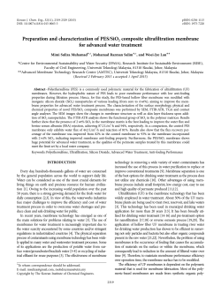 Preparation and characterization of PES/SiO2composite