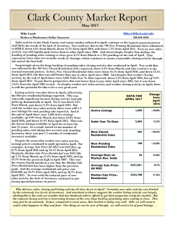 Market Report May 2017 - Mike Lamb,