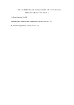 THE CONTRIBUTION OF TIMESCALES TO THE TEMPERATURE