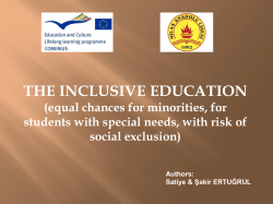 The Inclusive Education