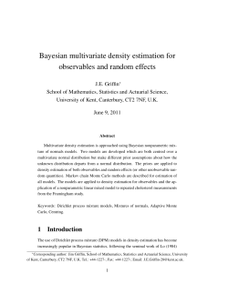 Bayesian multivariate density estimation for