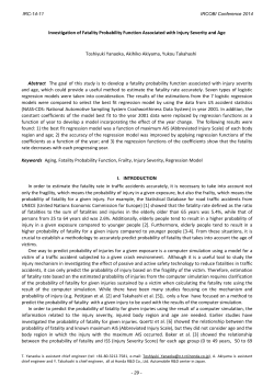 Investigation of Fatality Probability Function Associated