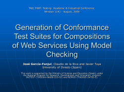Generation of Conformance Test Suites for