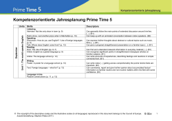 Beispiel: Jahresplanung 5