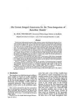 On Certain Integral Constraints for the Time