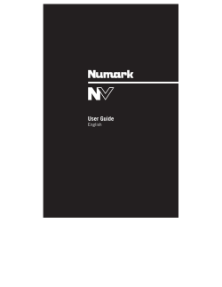 Numark NV User Guide