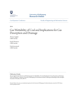 Gas Wettability of Coal and Implications for Gas
