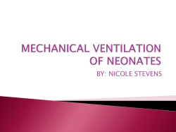 mechanical ventilation of neonates