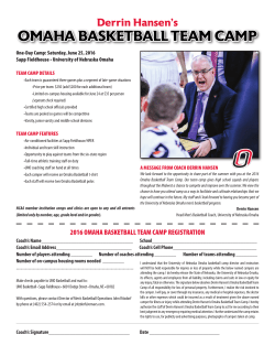 OMAHA BASKETBALL TEAM CAMP