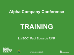 RMC Core Fieldcraft Module - Alpha Company Royal Marines Cadets