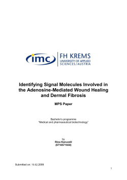 Identifying Signal Molecules Involved in the Adenosine