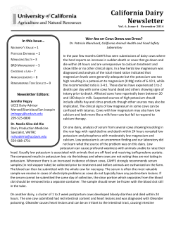 California Dairy - San Bernardino County Programs