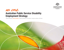 Australian Public Service Disability Employment Strategy