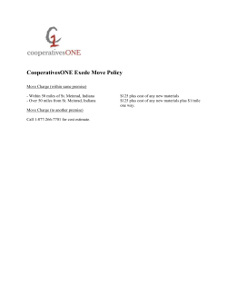Move Policy - CooperativesONE