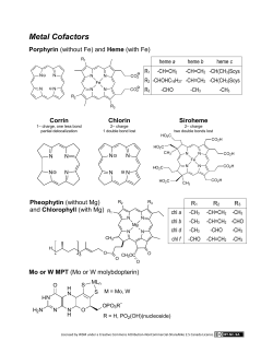 Biological Electron and Energy Carriers