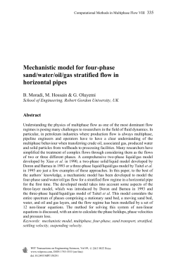 Mechanistic model for four-phase sand/water/oil/gas