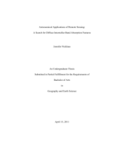 Astronomical Applications of Remote Sensing: A Search for Diffuse