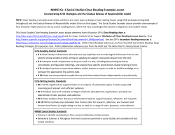 Close Reading Planning Tool