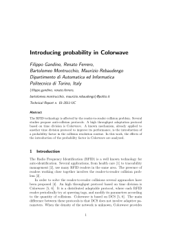 Introducing probability in Colorwave