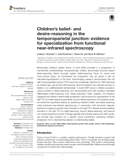 Children`s belief- and desire-reasoning in the
