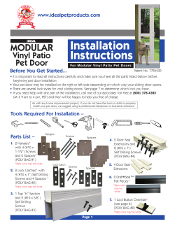 Installation Instructions