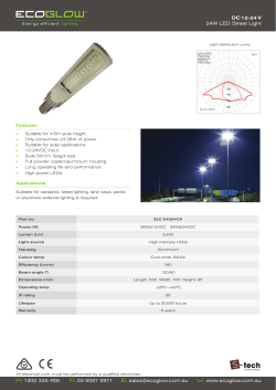 DC 12-24 V 24W LED Street Light