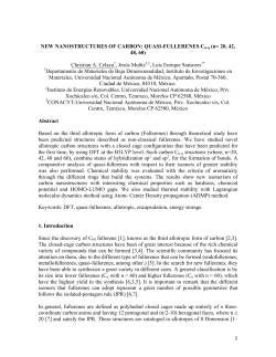 1 NEW NANOSTRUCTURES OF CARBON: QUASI